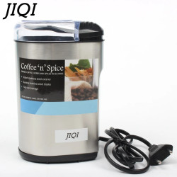 JIQI Elektrische Kaffeemühle – Schnell & Langlebig für Bohnen, Kräuter, Nüsse